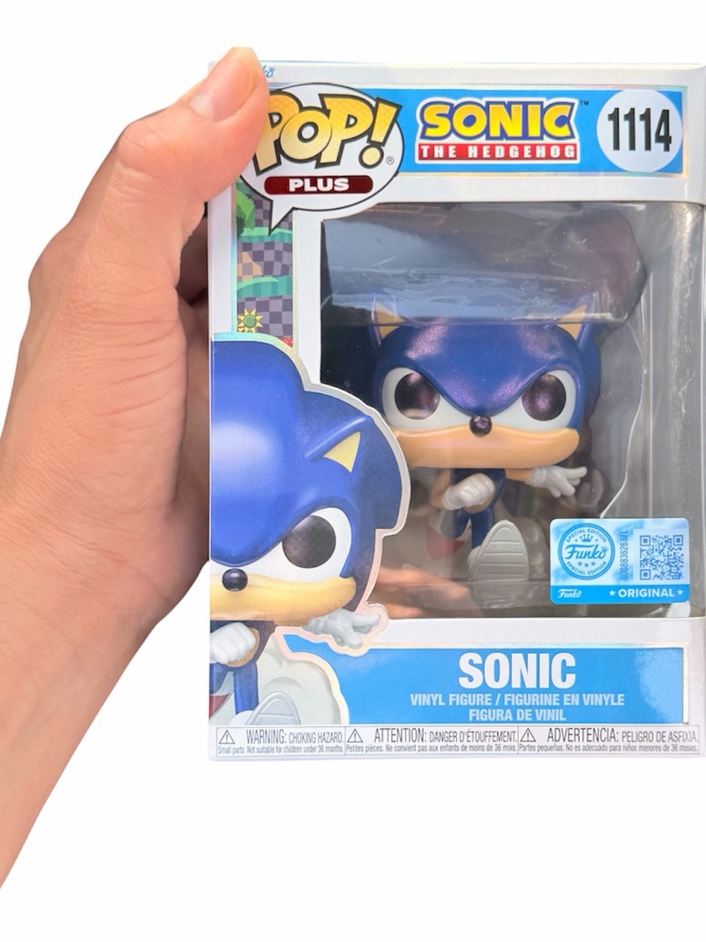 Funko Pop! Plus Sonic the Hedgehog — Blue, Green, Tan Box Art